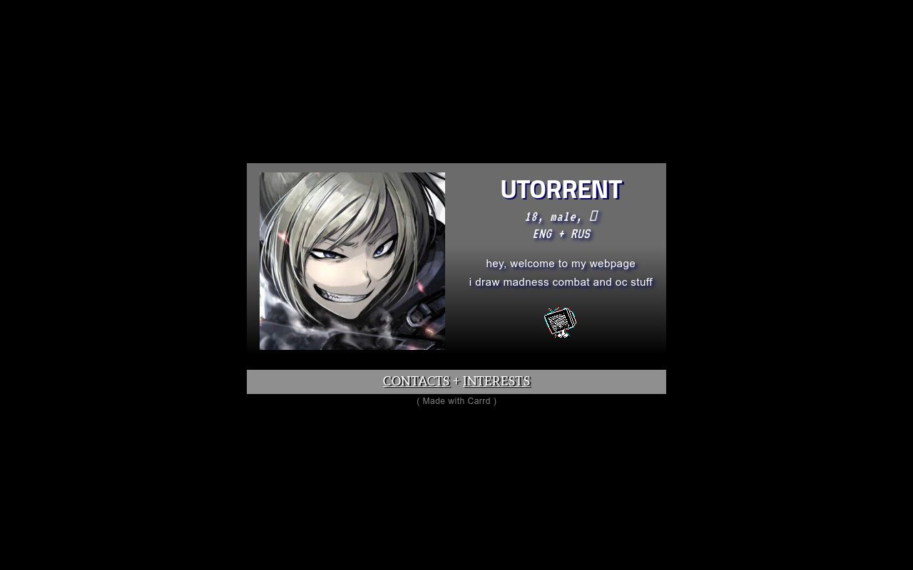 Carrd profile picture for @traumatized